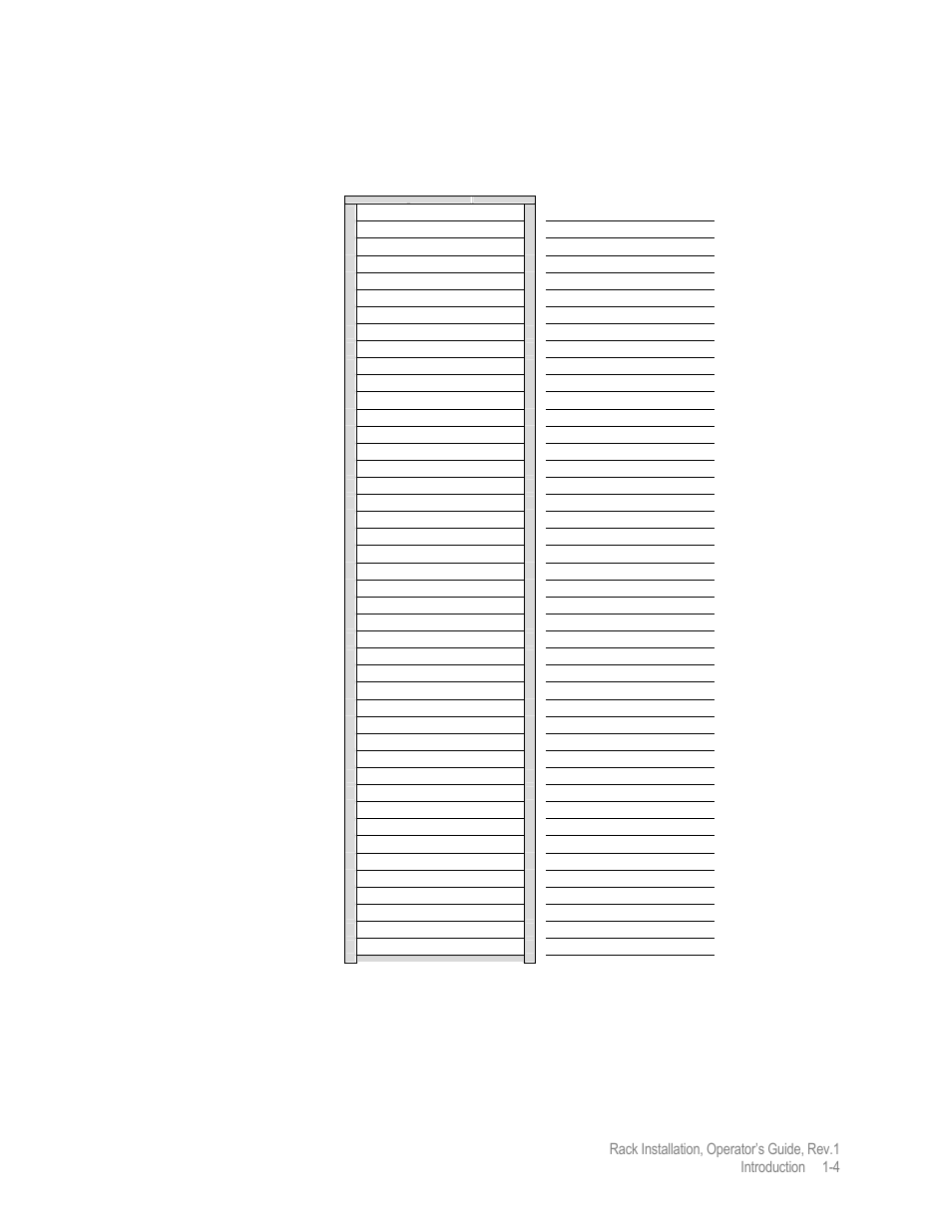 Equipment rack, Figure 1-1 | Comtech EF Data MIDAS Rack Installation User Manual | Page 17 / 45