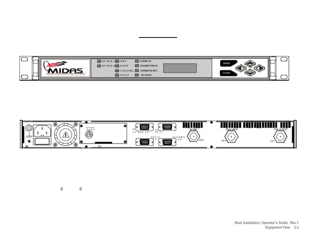 Snm-1000 | Comtech EF Data MIDAS Rack Installation User Manual | Page 22 / 45