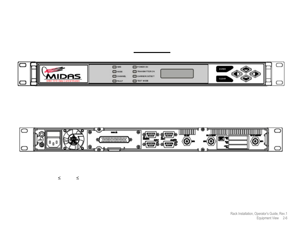 Snm-1010 | Comtech EF Data MIDAS Rack Installation User Manual | Page 25 / 45