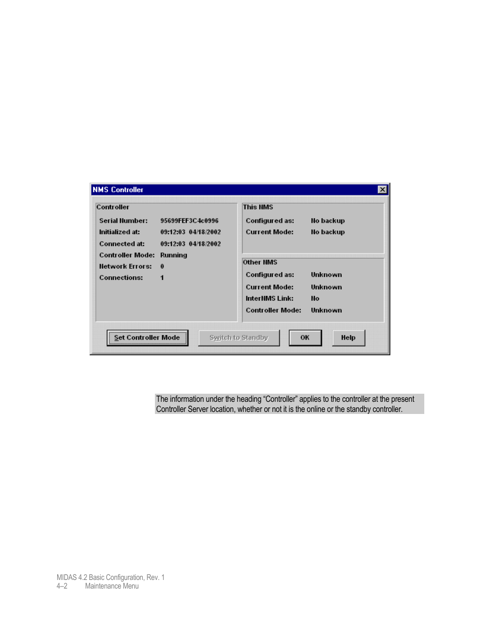 Controller server | Comtech EF Data MIDAS Version 4.X Basic Configuration User Manual | Page 130 / 164