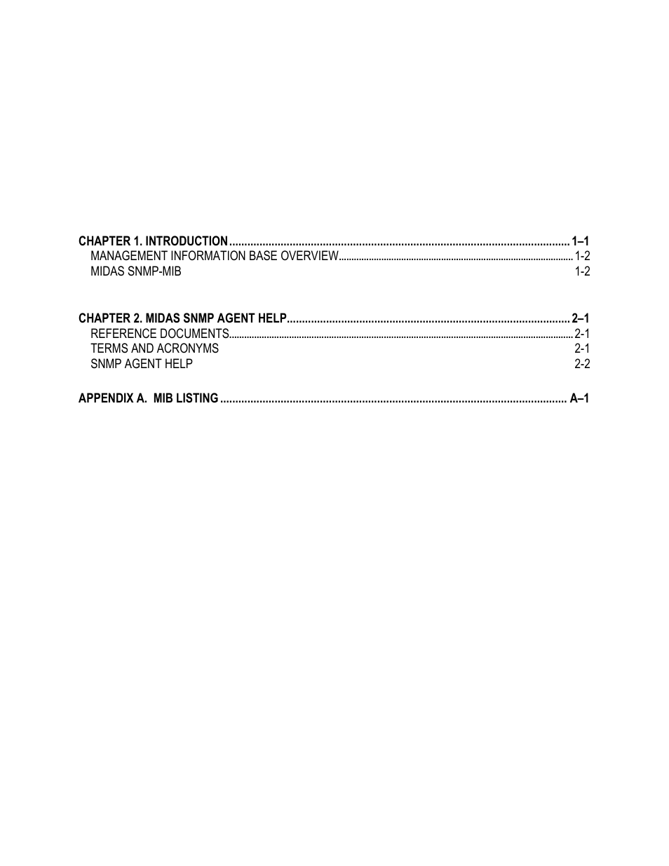 Comtech EF Data MIDAS Management Information Base User Manual | Page 9 / 170