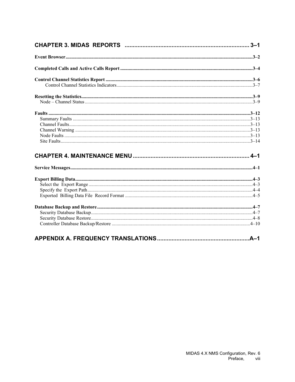 Comtech EF Data MIDAS Version 4.X NMS Configuration User Manual | Page 10 / 150