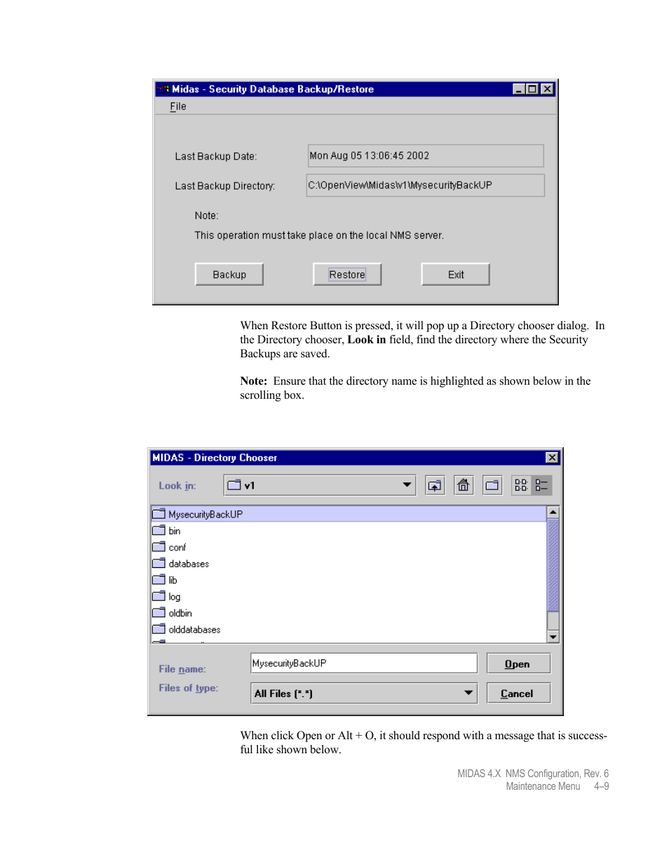 Comtech EF Data MIDAS Version 4.X NMS Configuration User Manual | Page 125 / 150