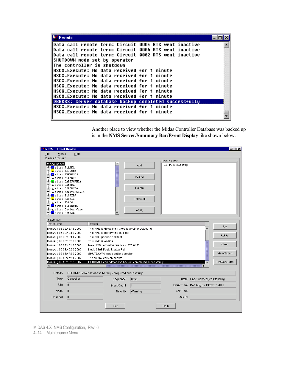 Comtech EF Data MIDAS Version 4.X NMS Configuration User Manual | Page 130 / 150