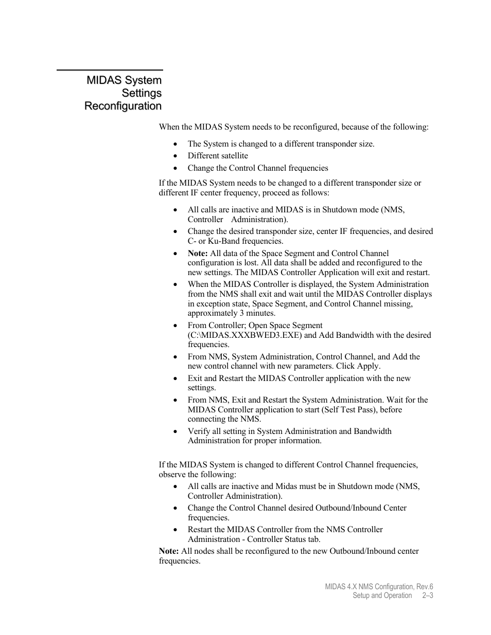 Comtech EF Data MIDAS Version 4.X NMS Configuration User Manual | Page 31 / 150