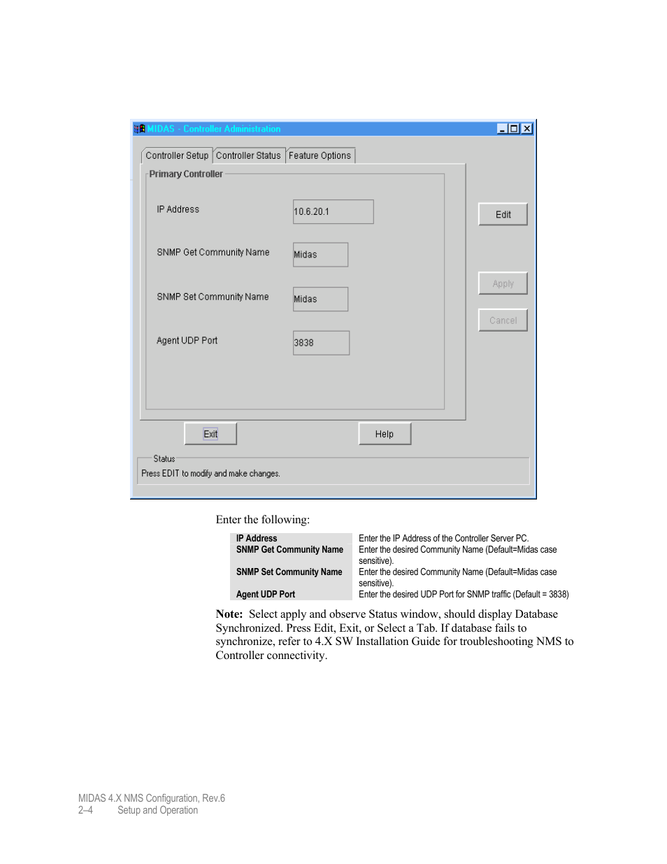 Comtech EF Data MIDAS Version 4.X NMS Configuration User Manual | Page 32 / 150