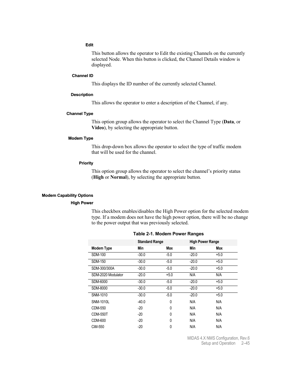 Comtech EF Data MIDAS Version 4.X NMS Configuration User Manual | Page 73 / 150