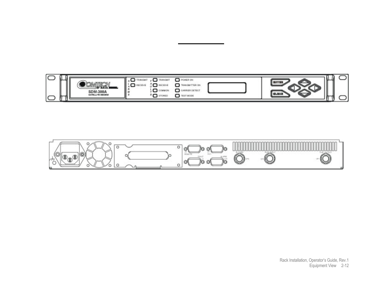 Sdm-300a | Comtech EF Data MIDAS Rack Installation User Manual | Page 30 / 44