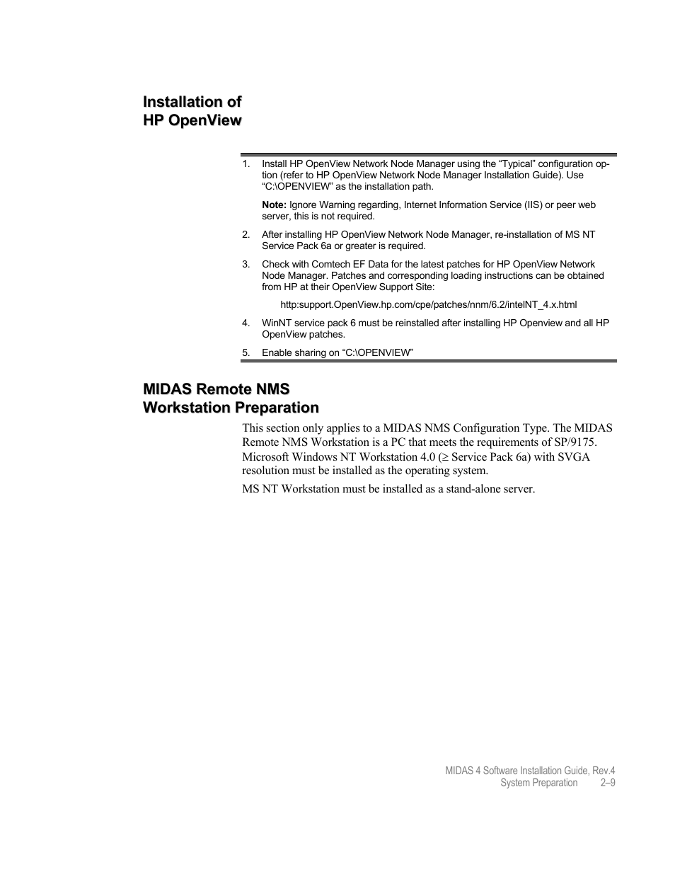 Comtech EF Data MIDAS 4 Software Installation User Manual | Page 29 / 50