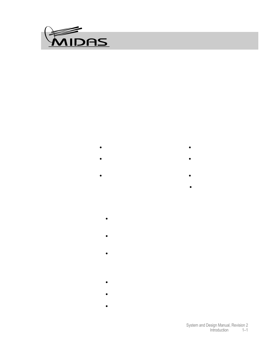 Introduction, Overview | Comtech EF Data MIDAS 4 System and Design User Manual | Page 15 / 126