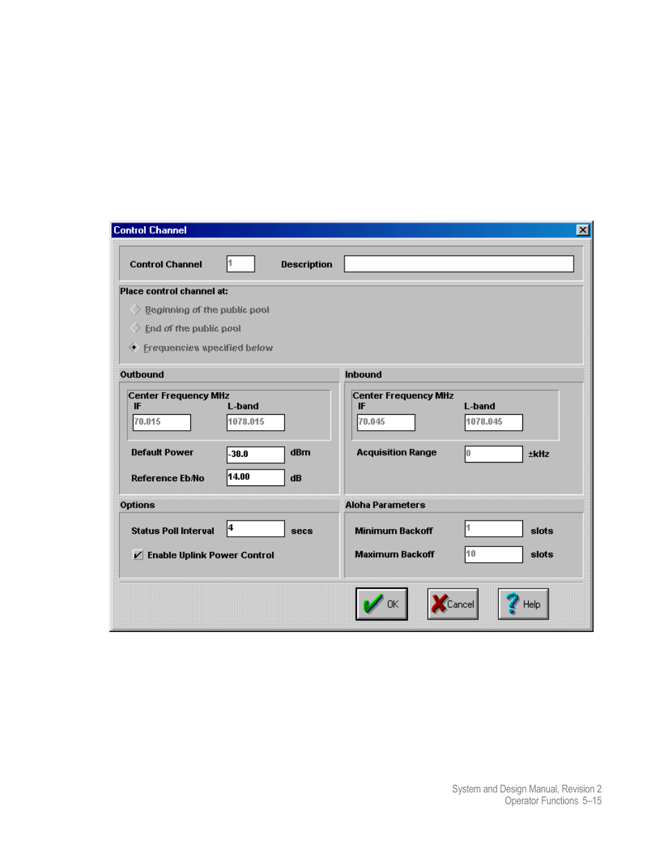 Control channels | Comtech EF Data MIDAS 4 System and Design User Manual | Page 85 / 126