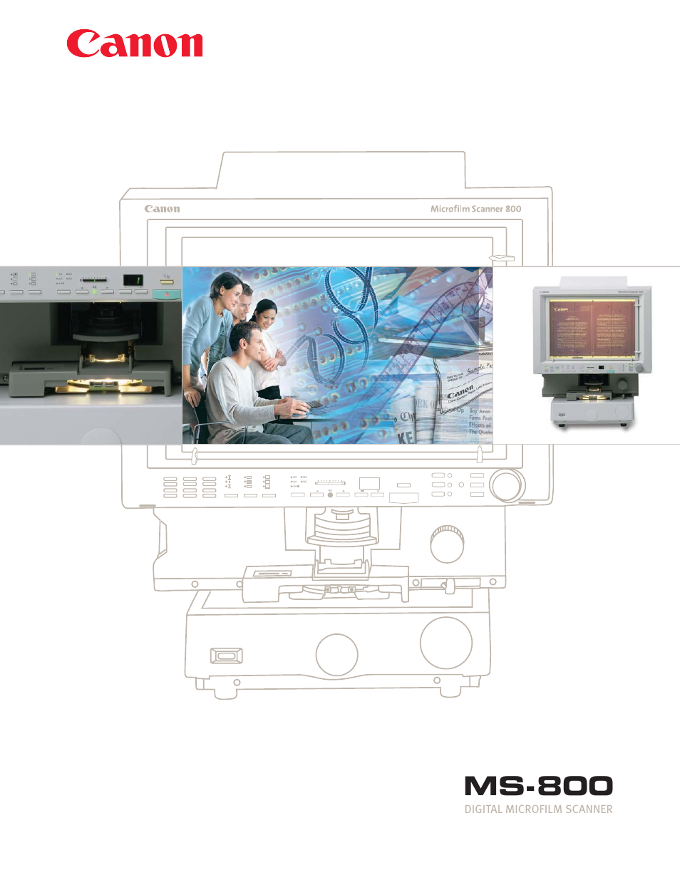 Canon DIGITAL MICROFILM SCANNER MS-800 User Manual | 4 pages
