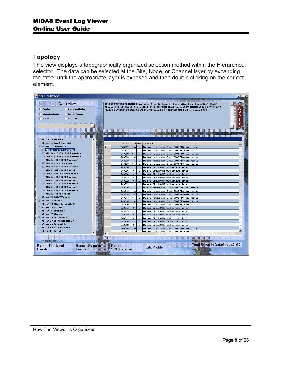 Topology | Comtech EF Data MIDAS Event Log Viewer User Manual | Page 10 / 30