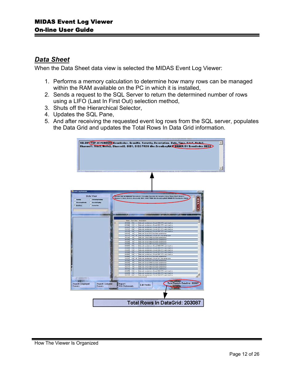Data sheet, Heet | Comtech EF Data MIDAS Event Log Viewer User Manual | Page 14 / 30
