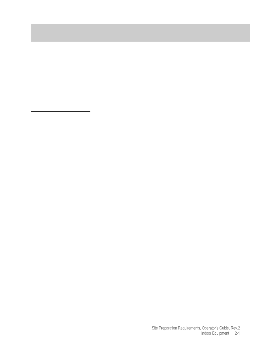 Chp 2 indoor equipment, Indoor equipment, Workstations | Operator workstation location | Comtech EF Data MIDAS Site Preparation Requirements User Manual | Page 15 / 30