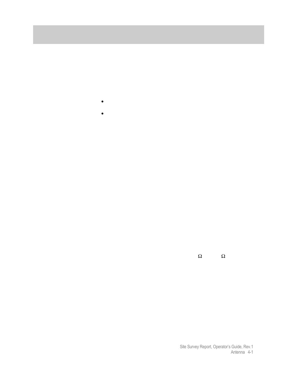 Chp 4 antenna, Antenna location | Comtech EF Data MIDAS Site Survey Report User Manual | Page 21 / 64