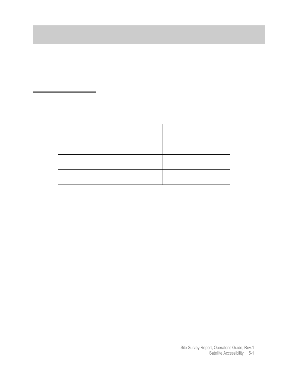 Chp 5 satellite accessibility, Satellite accessibility, Satellite identification | Comtech EF Data MIDAS Site Survey Report User Manual | Page 31 / 64