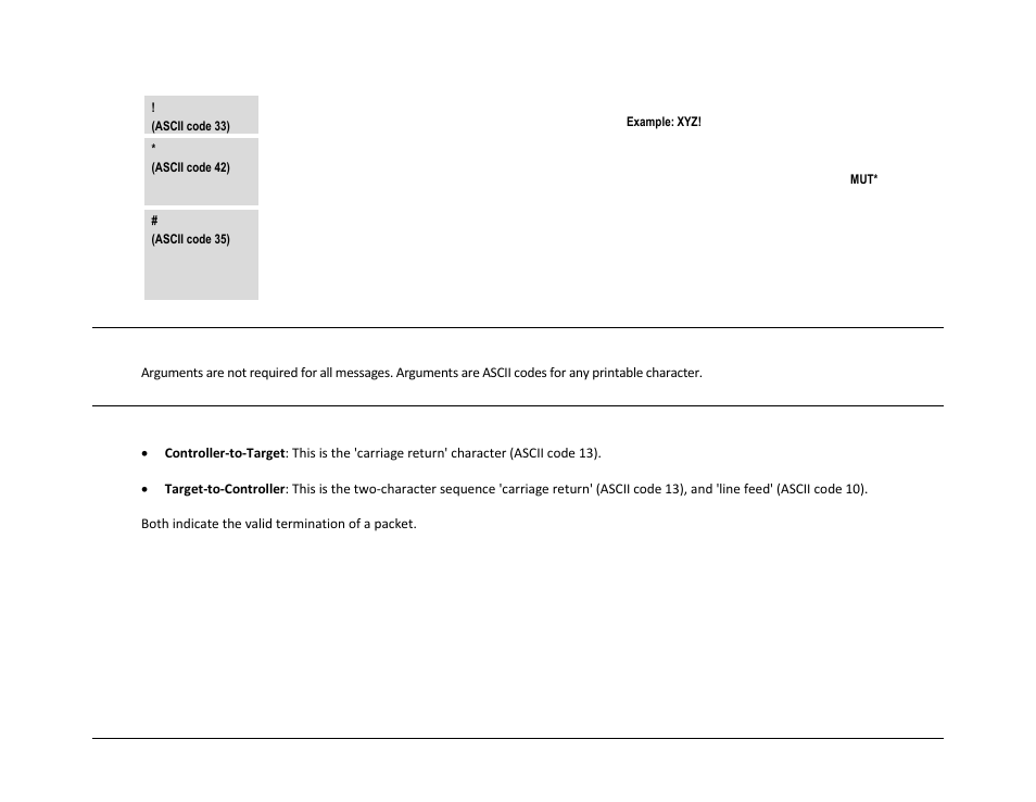 6 optional message arguments, 7 end of packet | Comtech EF Data SPOD PS 1, PS 1.5, and PS 2 C-, X-, or Ku-Band User Manual | Page 101 / 194