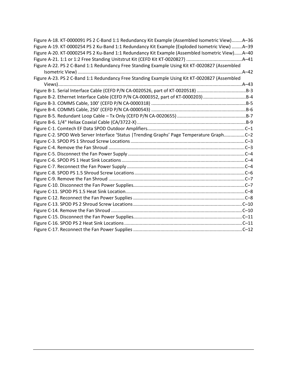 Comtech EF Data SPOD PS 1, PS 1.5, and PS 2 C-, X-, or Ku-Band User Manual | Page 11 / 194