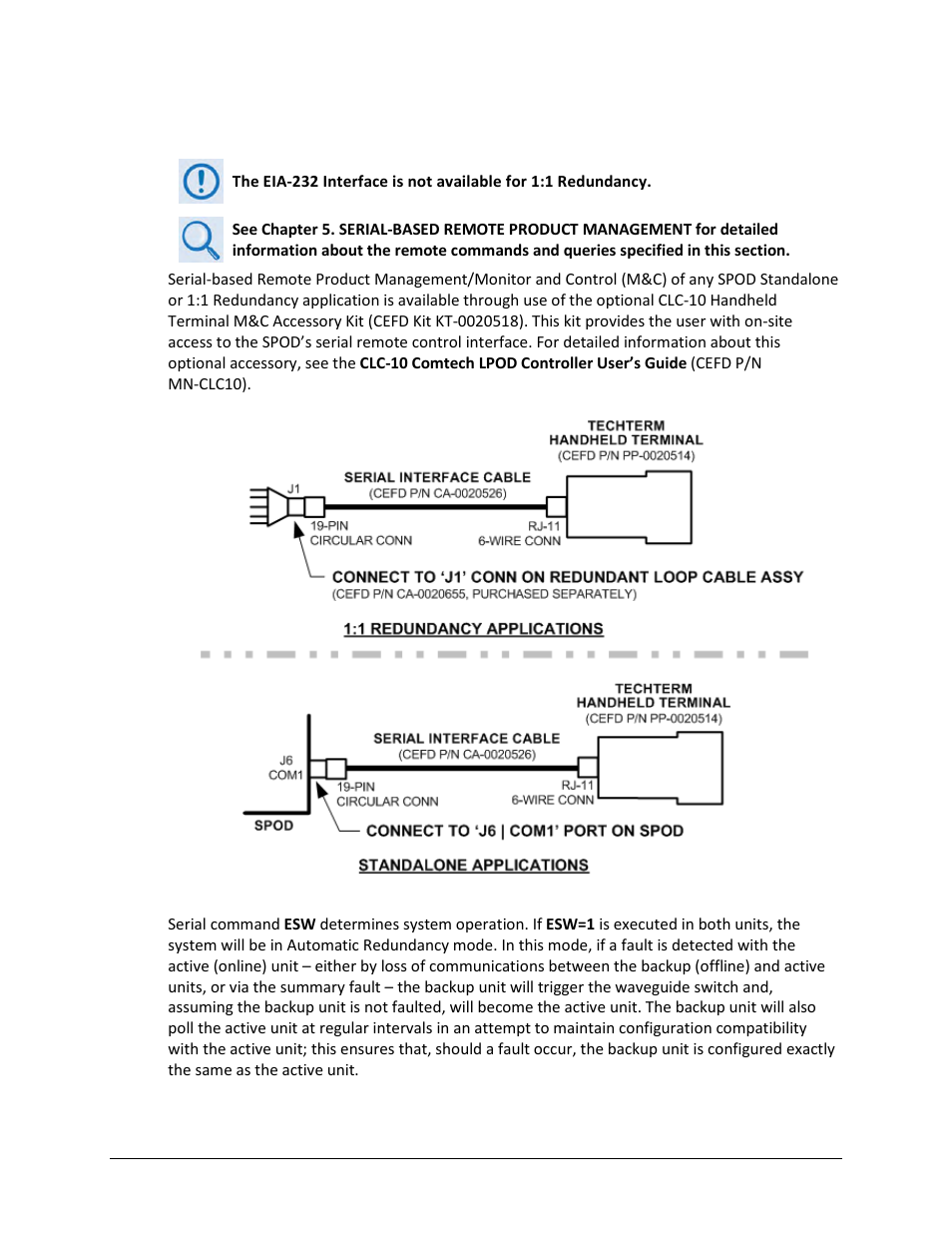 A.3.2 serial-based monitor and control | Comtech EF Data SPOD PS 1, PS 1.5, and PS 2 C-, X-, or Ku-Band User Manual | Page 129 / 194