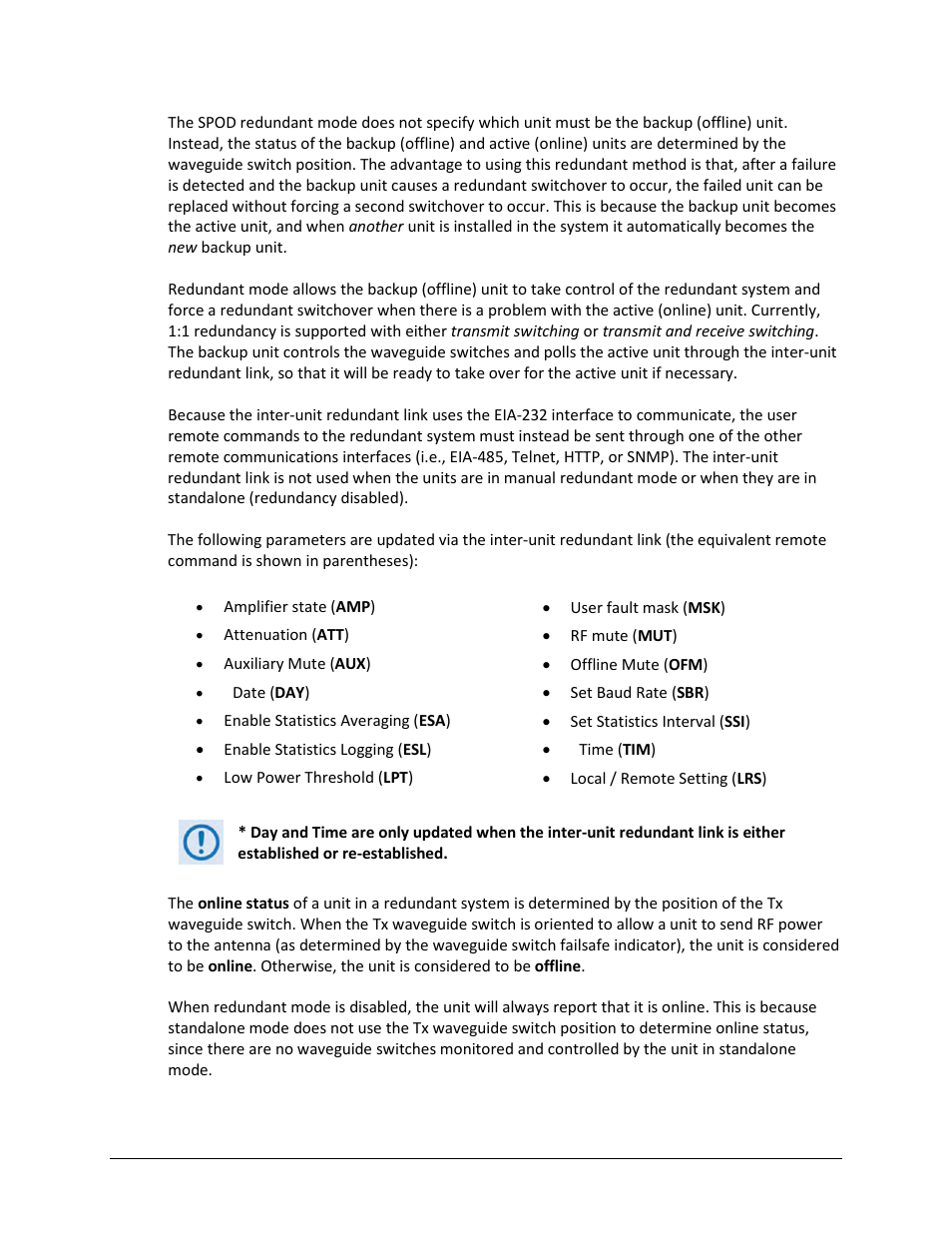 Comtech EF Data SPOD PS 1, PS 1.5, and PS 2 C-, X-, or Ku-Band User Manual | Page 130 / 194