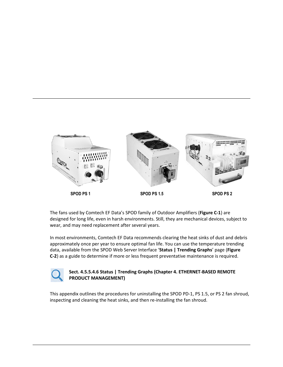 Appendix c. maintenance, C.1 overview | Comtech EF Data SPOD PS 1, PS 1.5, and PS 2 C-, X-, or Ku-Band User Manual | Page 181 / 194