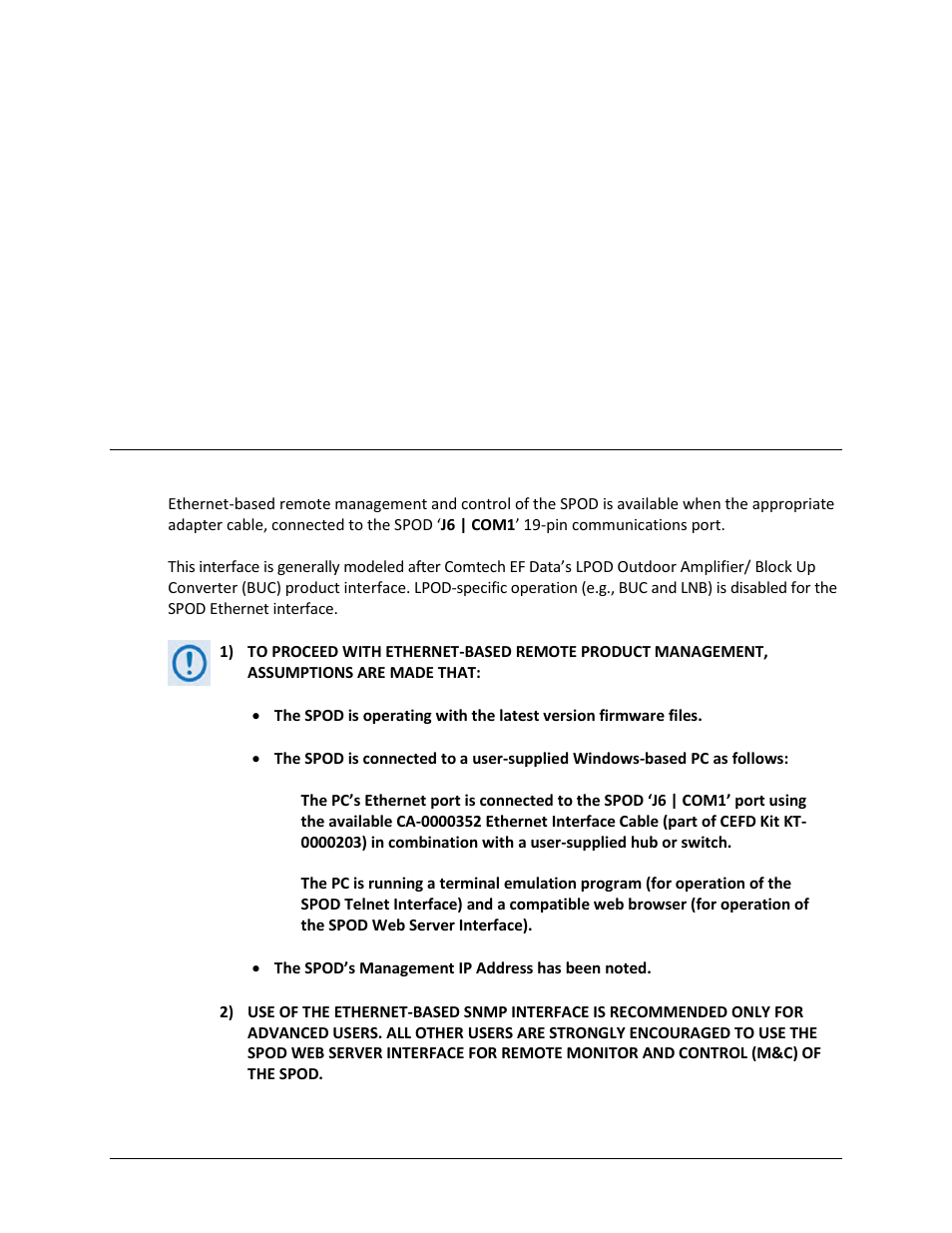 1 introduction | Comtech EF Data SPOD PS 1, PS 1.5, and PS 2 C-, X-, or Ku-Band User Manual | Page 59 / 194