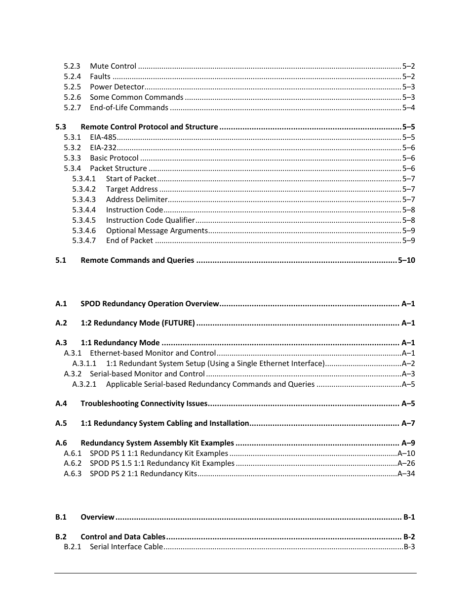 Comtech EF Data SPOD PS 1, PS 1.5, and PS 2 C-, X-, or Ku-Band User Manual | Page 8 / 194