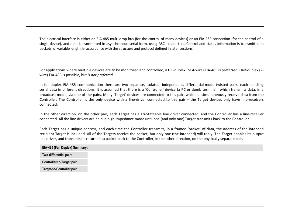 3 remote control protocol and structure, 1 eia-485 | Comtech EF Data SPOD PS 1, PS 1.5, and PS 2 C-, X-, or Ku-Band User Manual | Page 97 / 194