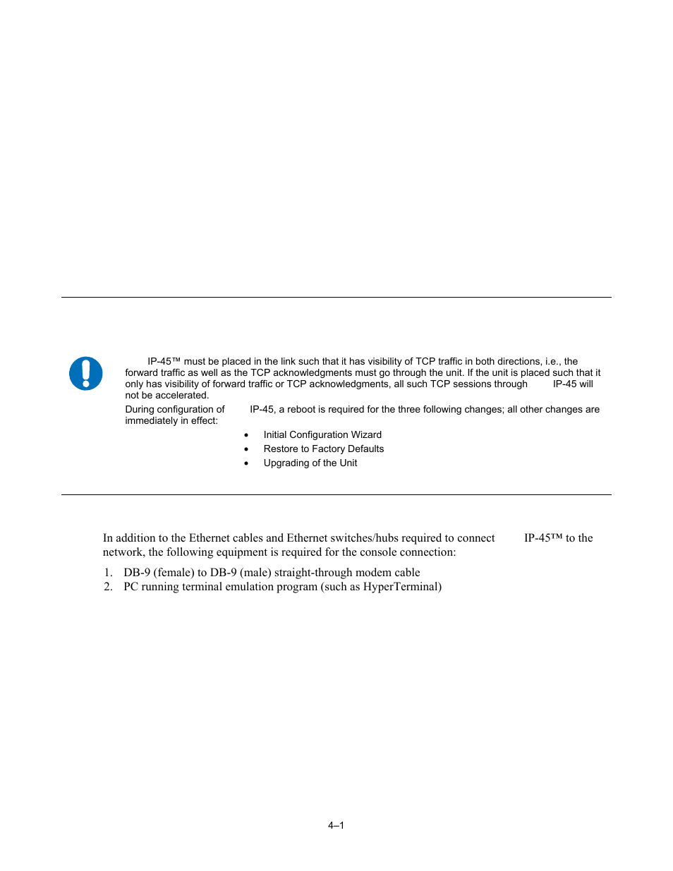 Chapter 4. configuring turboip-45, 1 important configuration notes, 2 required equipment list | Chapter 4. configuring turbo ip-45 | Comtech EF Data turboIP-45 User Manual | Page 25 / 108
