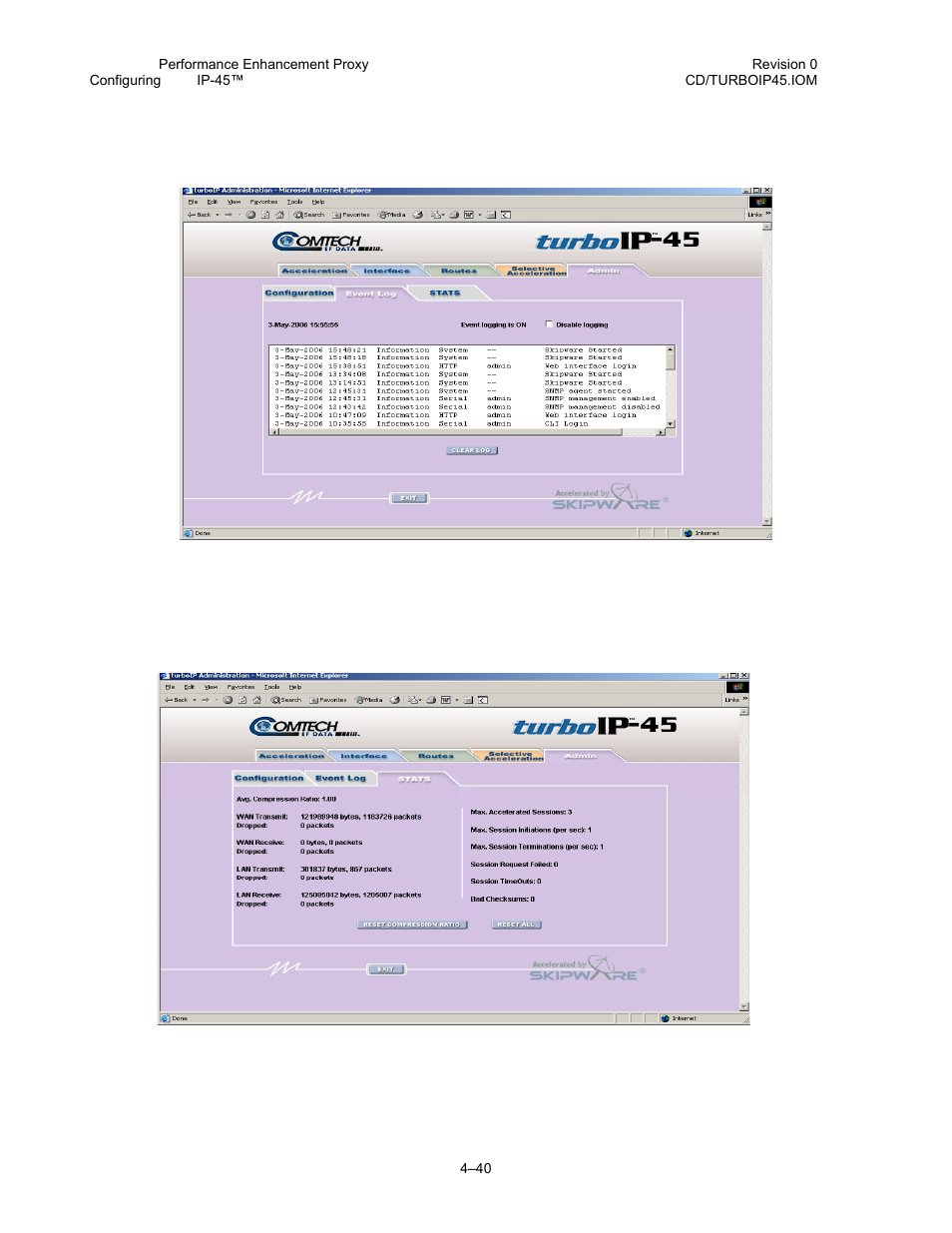 Comtech EF Data turboIP-45 User Manual | Page 64 / 108