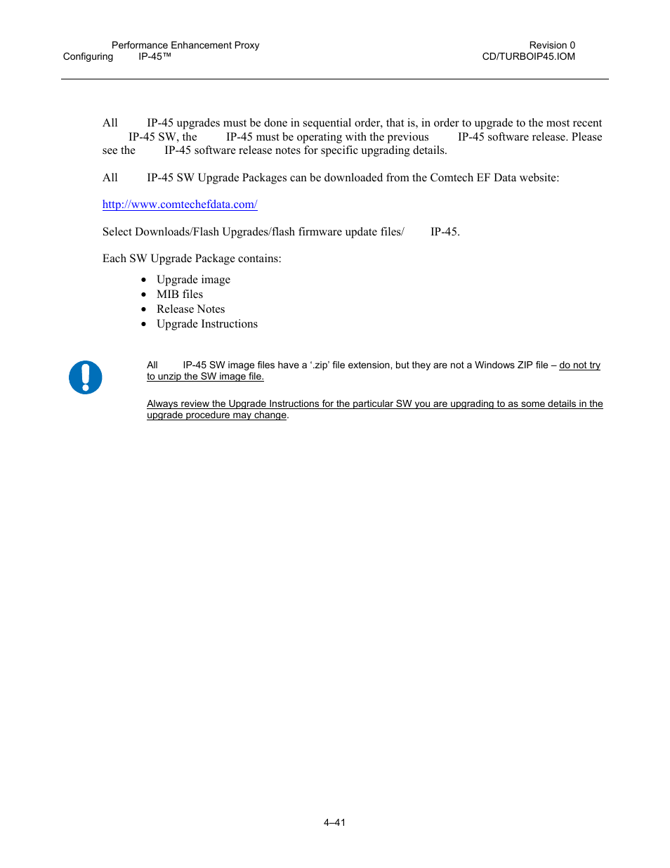 6 upgrade turboip-45, 6 upgrade turbo ip-45 | Comtech EF Data turboIP-45 User Manual | Page 65 / 108