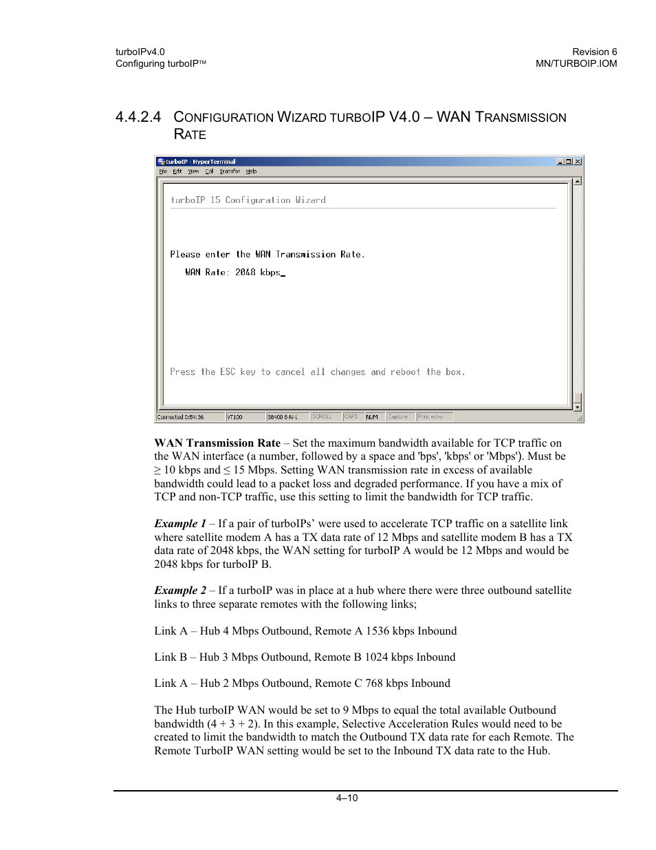 Ip v4.0 – wan t | Comtech EF Data turboIP v4.0 User Manual | Page 38 / 114