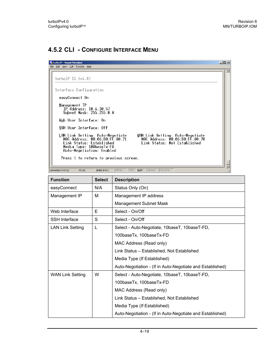 2 cli - c | Comtech EF Data turboIP v4.0 User Manual | Page 47 / 114