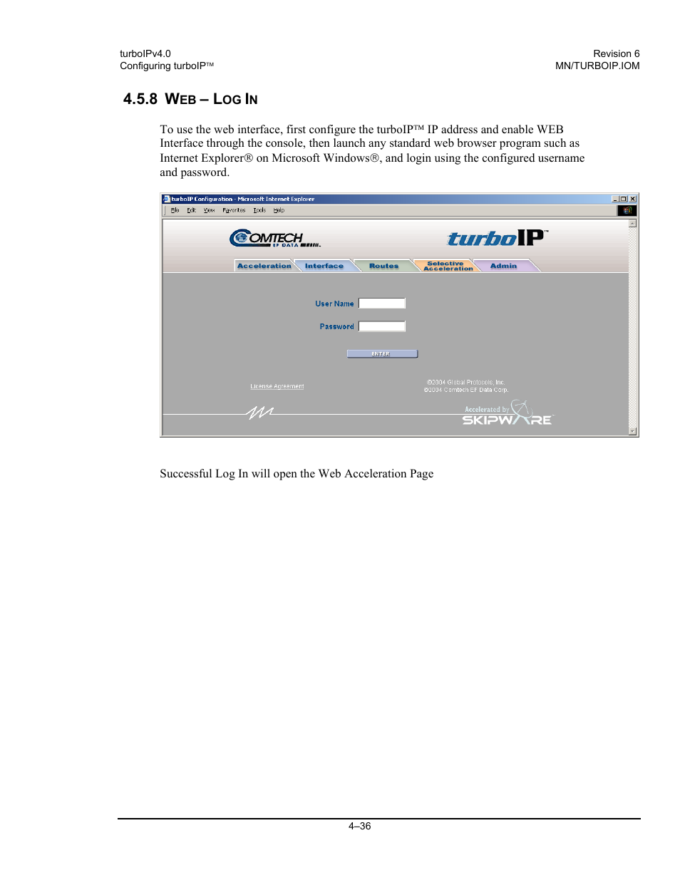 Comtech EF Data turboIP v4.0 User Manual | Page 64 / 114