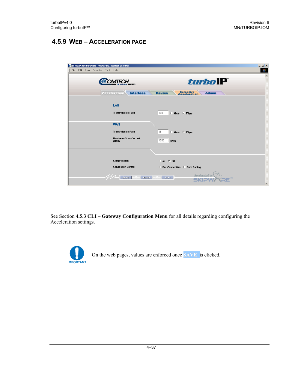 Comtech EF Data turboIP v4.0 User Manual | Page 65 / 114