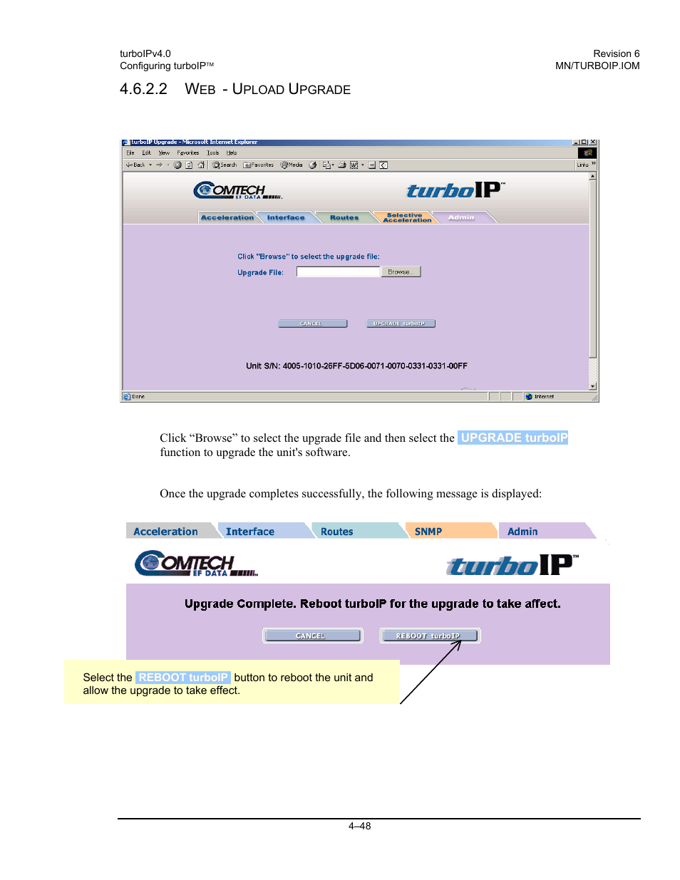 Comtech EF Data turboIP v4.0 User Manual | Page 76 / 114