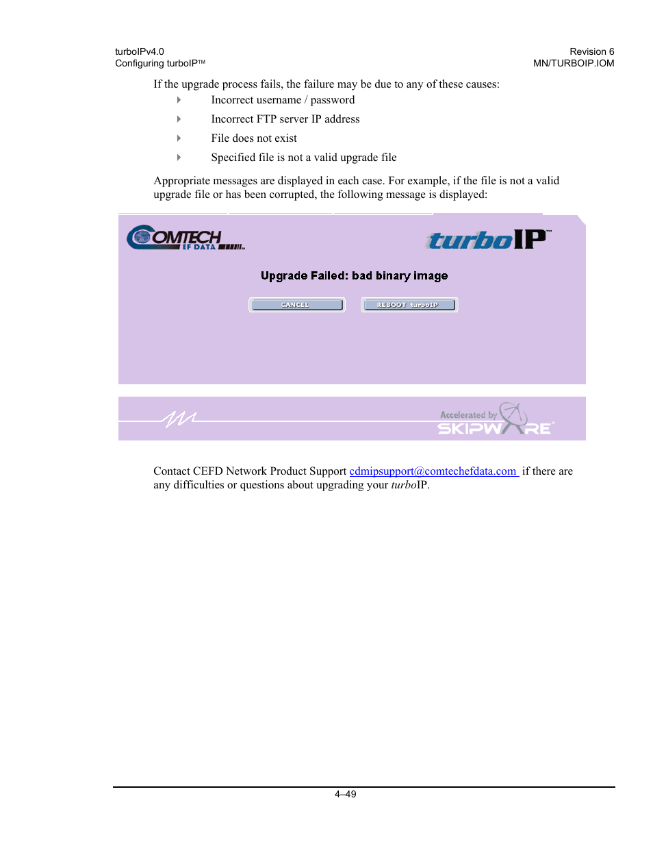 Comtech EF Data turboIP v4.0 User Manual | Page 77 / 114