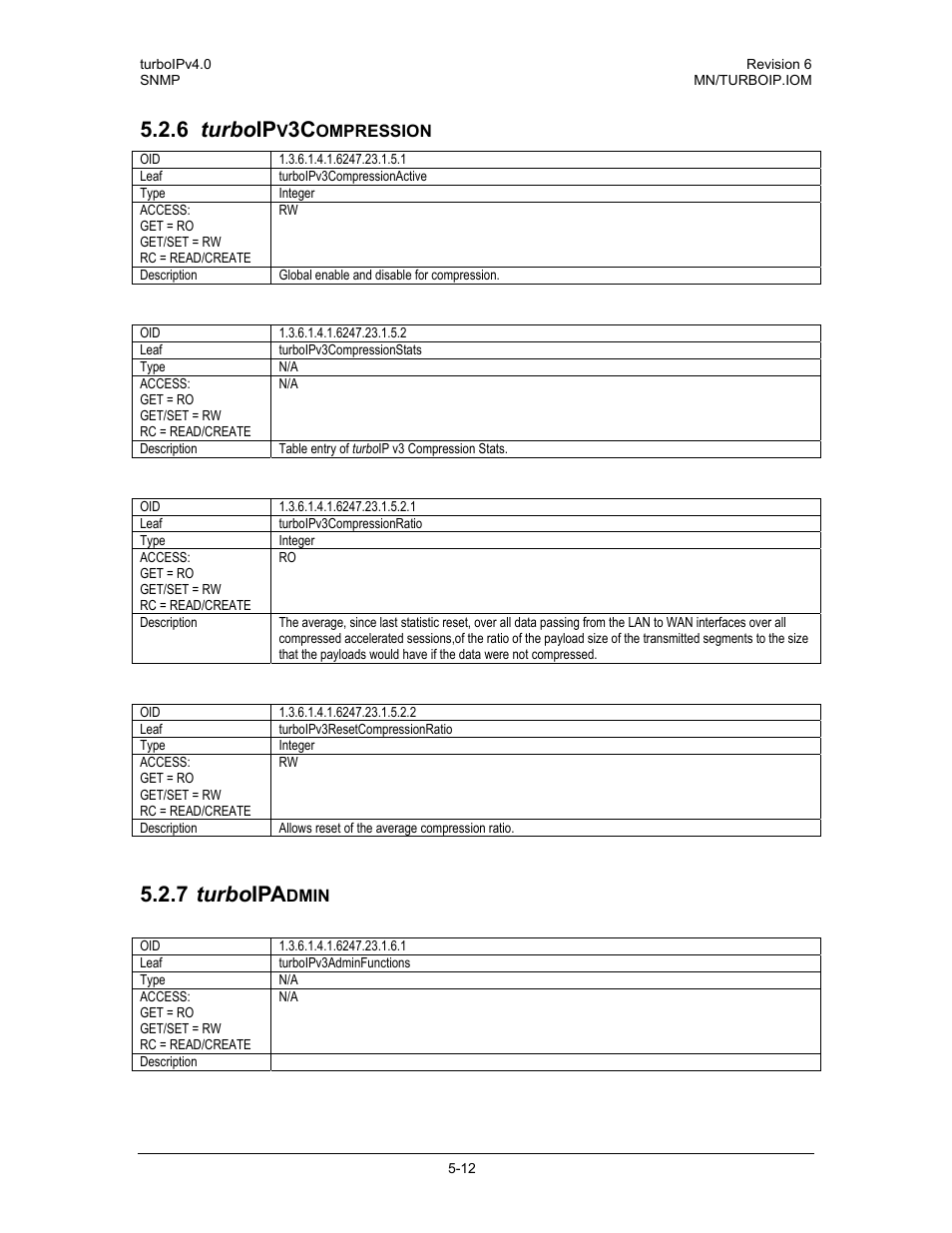 6 turbo ip, 7 turbo ipa | Comtech EF Data turboIP v4.0 User Manual | Page 90 / 114