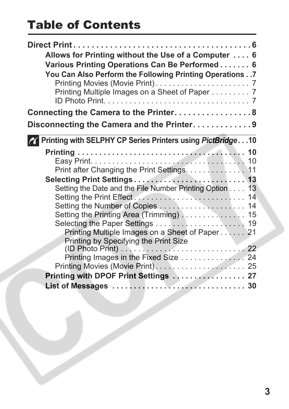 Canon DPUG9 User Manual | Page 5 / 78