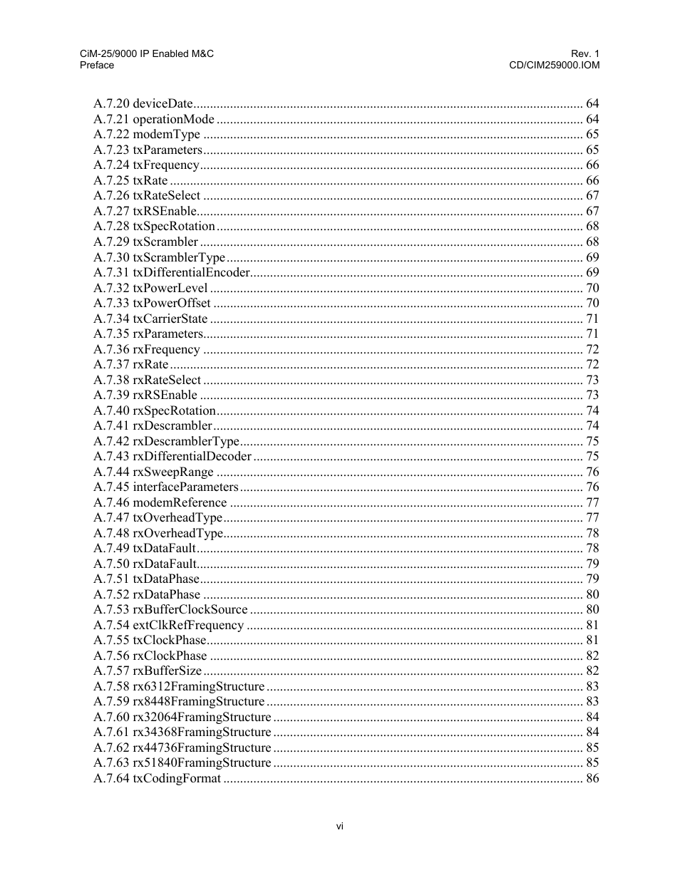 Comtech EF Data CiM-25/9000 User Manual | Page 12 / 134
