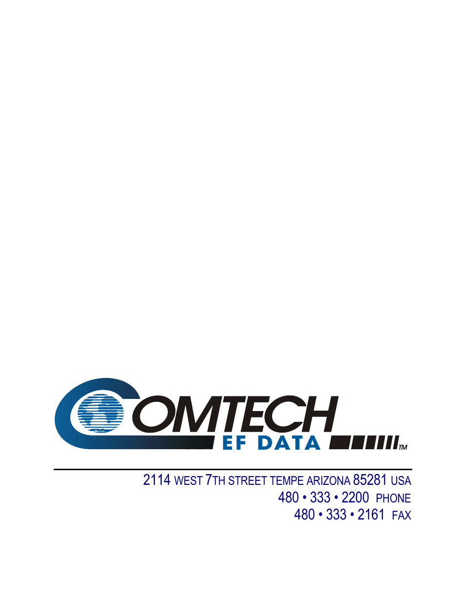 Comtech EF Data CiM-25/9000 User Manual | Page 134 / 134