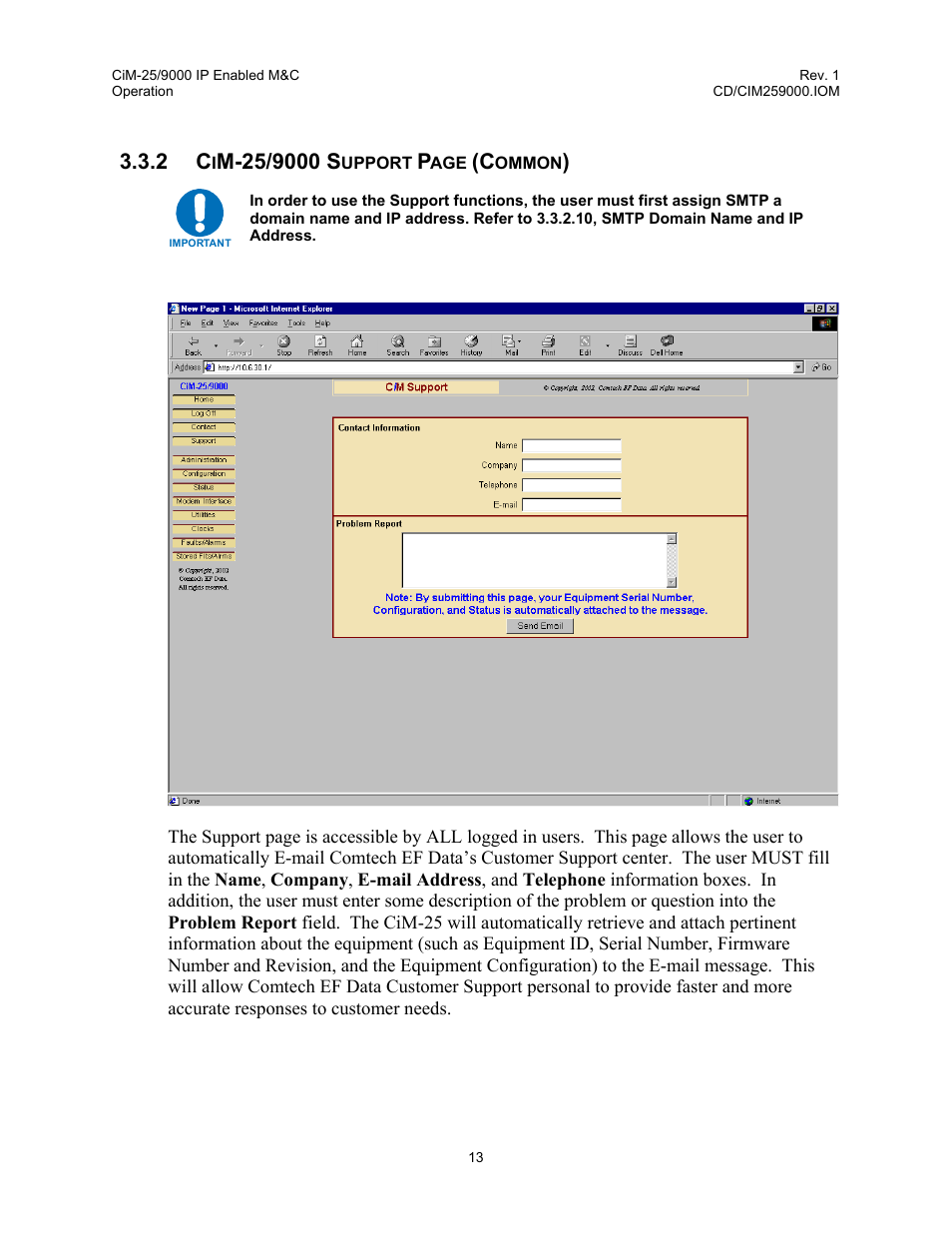 Comtech EF Data CiM-25/9000 User Manual | Page 31 / 134