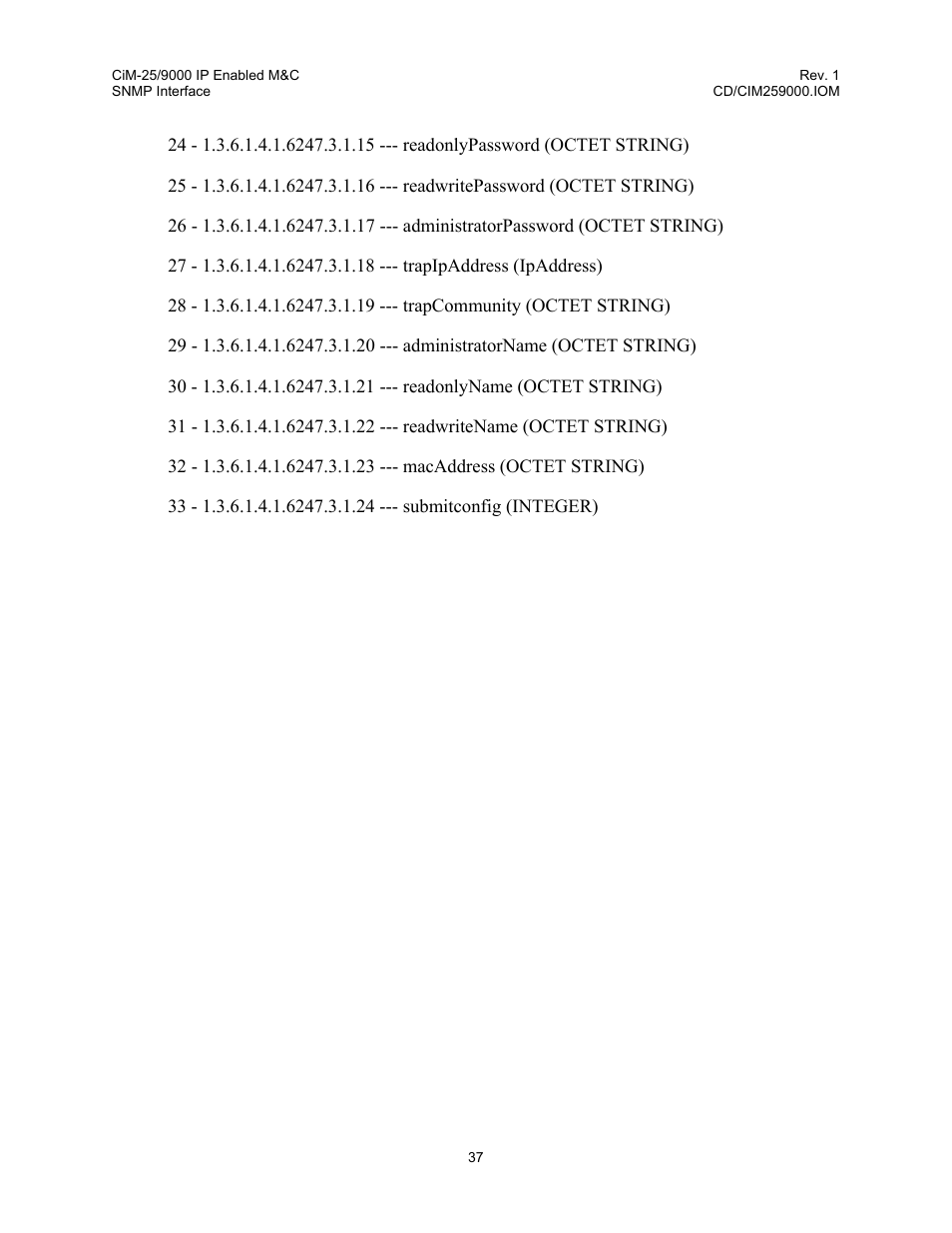 Comtech EF Data CiM-25/9000 User Manual | Page 55 / 134