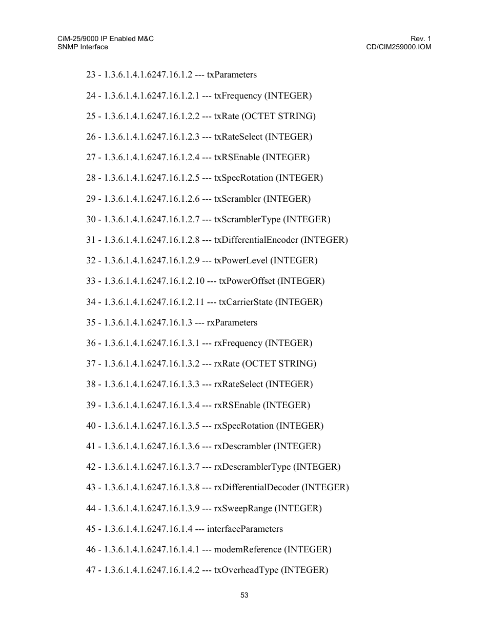 Comtech EF Data CiM-25/9000 User Manual | Page 71 / 134