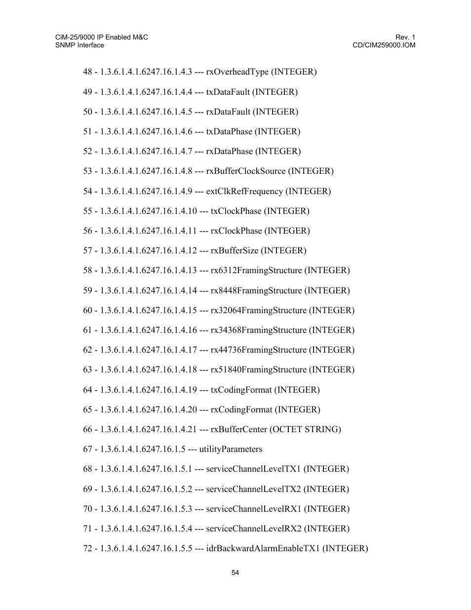 Comtech EF Data CiM-25/9000 User Manual | Page 72 / 134