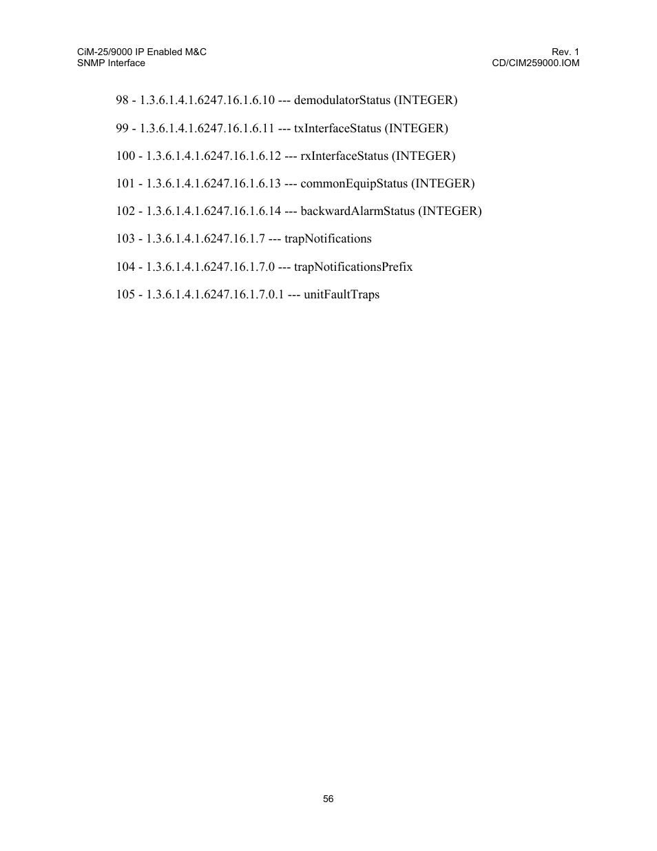 Comtech EF Data CiM-25/9000 User Manual | Page 74 / 134