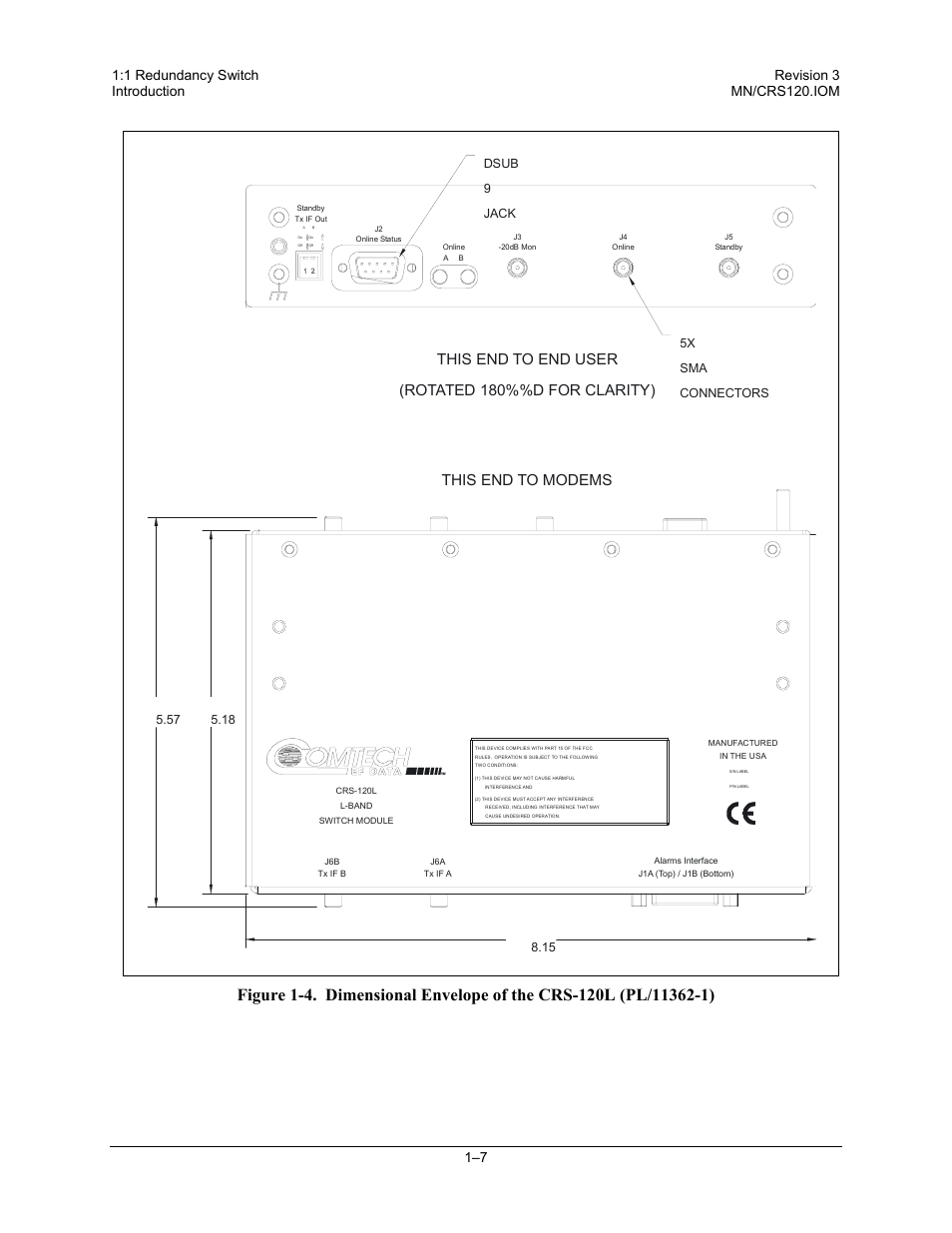 Comtech EF Data CRS-120 User Manual | Page 21 / 44