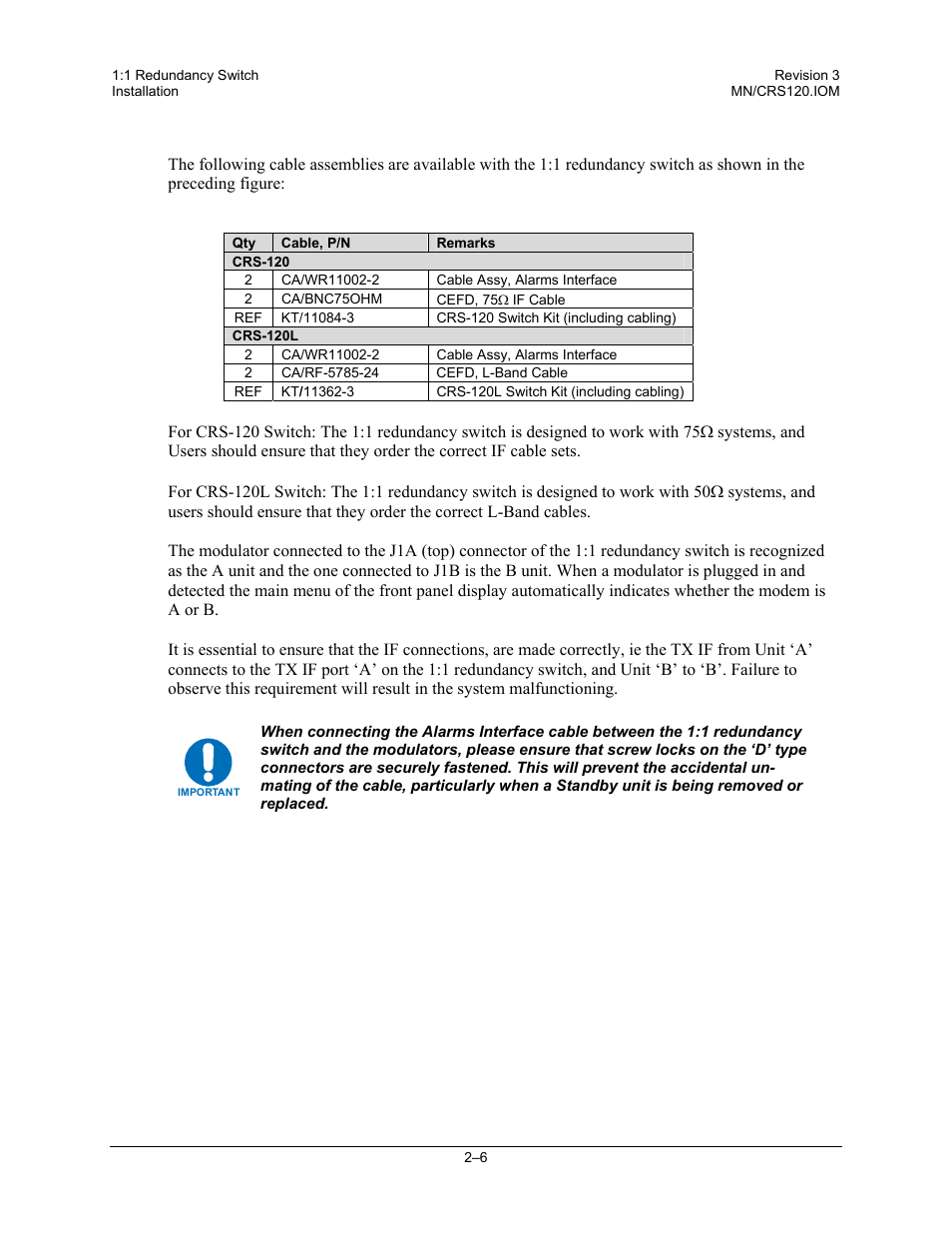 Comtech EF Data CRS-120 User Manual | Page 28 / 44