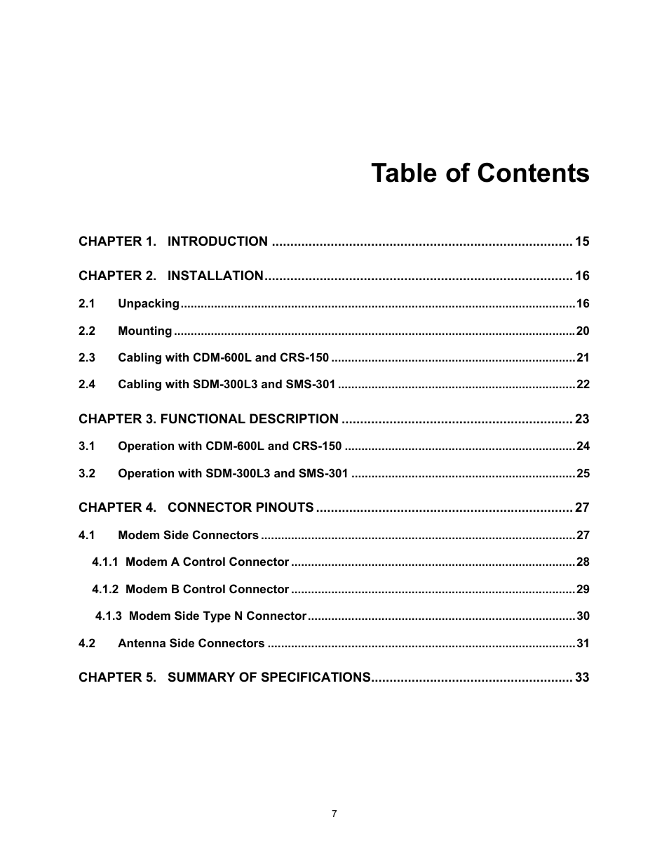 Comtech EF Data CRS-170 User Manual | Page 5 / 34